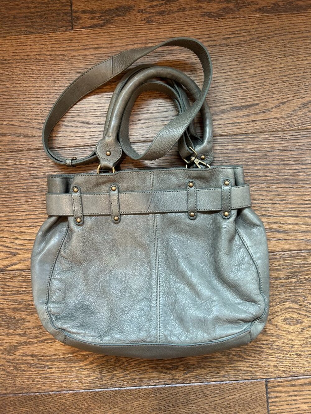 Free People Belted Leather Bag - Sample! Not available online - Picture 5 of 7